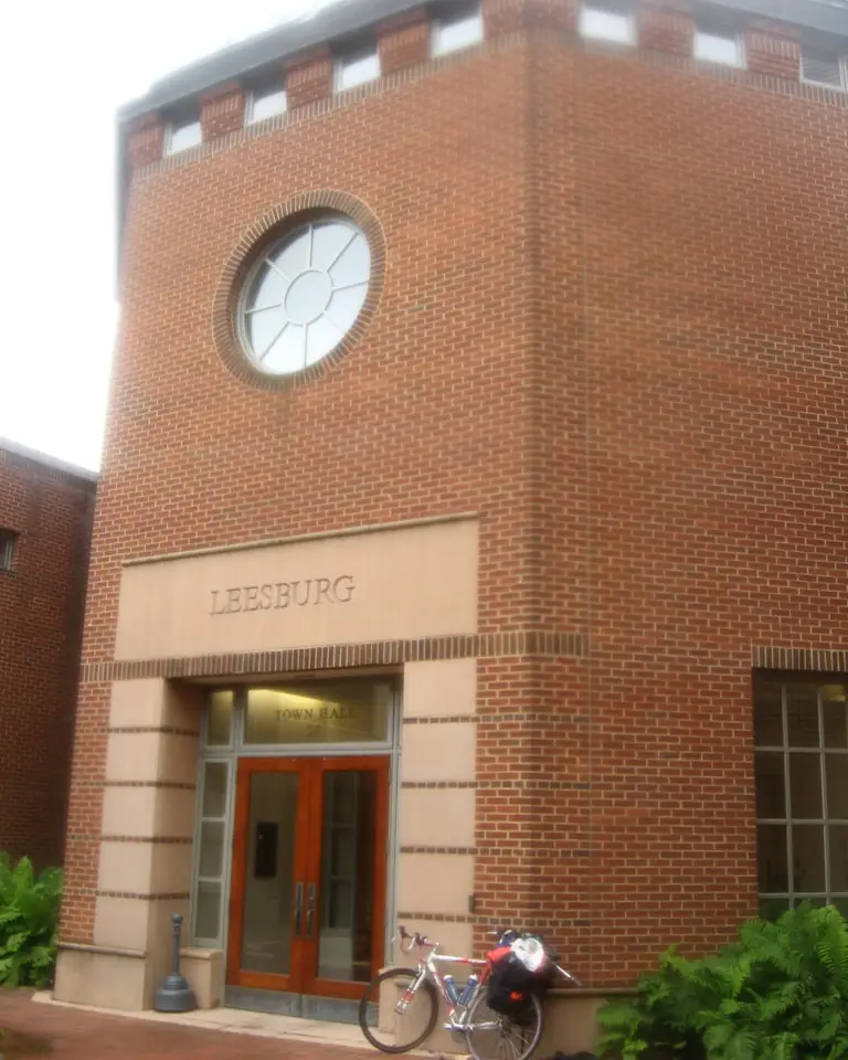 Entrance of Leesburg Town Hall, Leesburg, Virginia