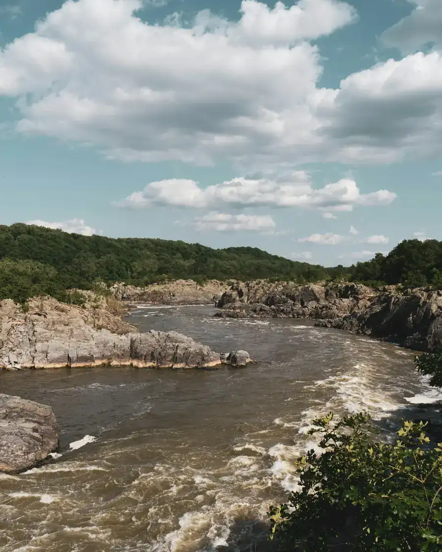 The Potomac River gorge below Great Falls