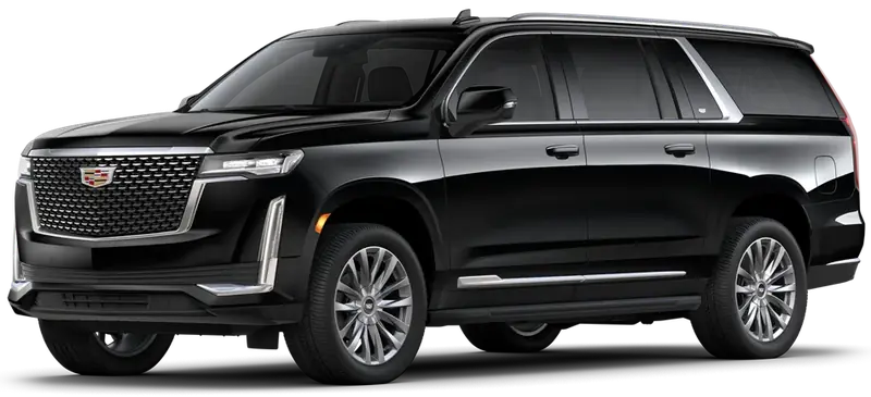 Black Cadillac Escalade ESV from Alpha's fleet